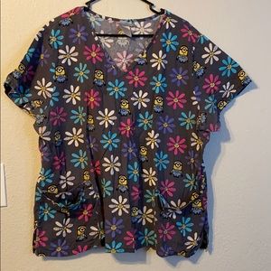 Minions Scrub Top 2x